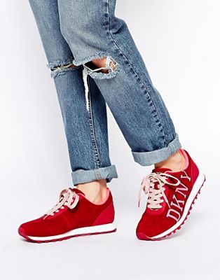 dkny red trainers
