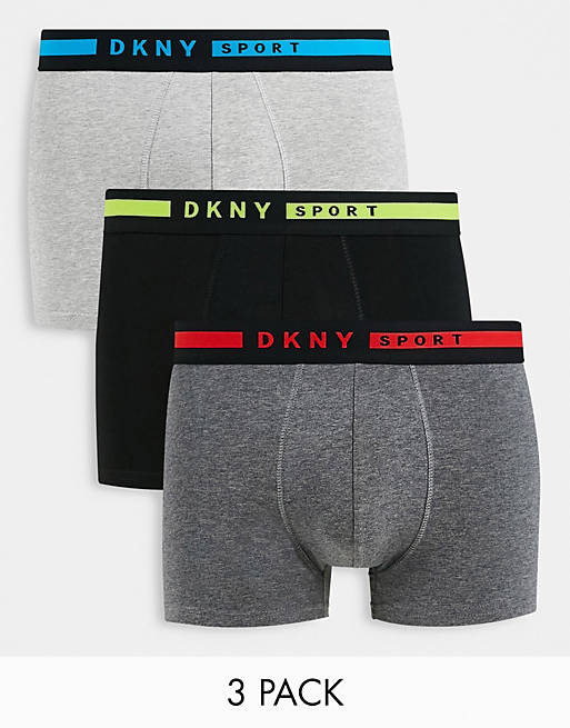 DKNY - Ajo - Set van 3 boxershorts in grijs