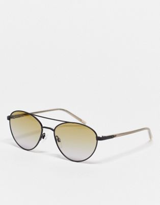 DKNY aviator sunglasses in taupe