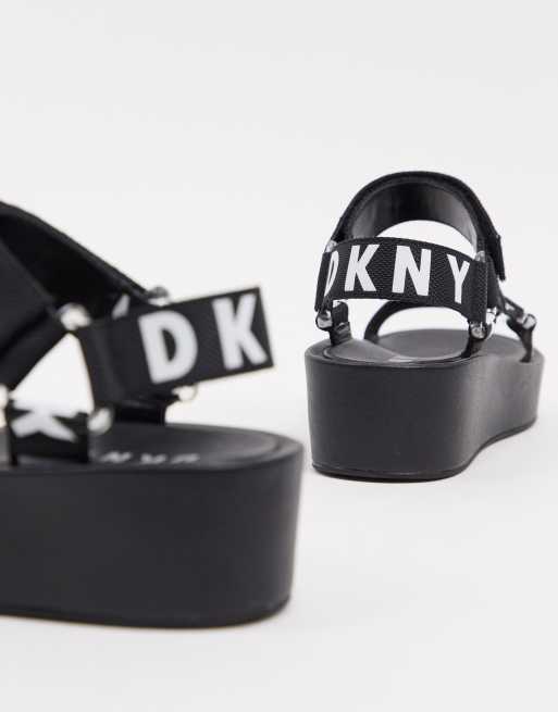 Dkny wave sales platform sandals