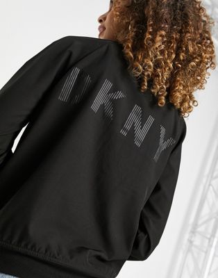 Femme DKNY - Bomber avec logo - Noir