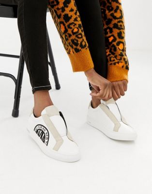 DKNY Callie slip on sneaker with suede 
