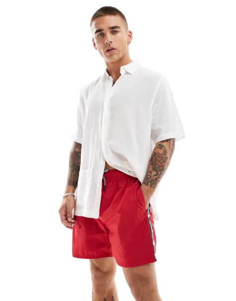 DKNY Caymen swim shorts in red - view 1