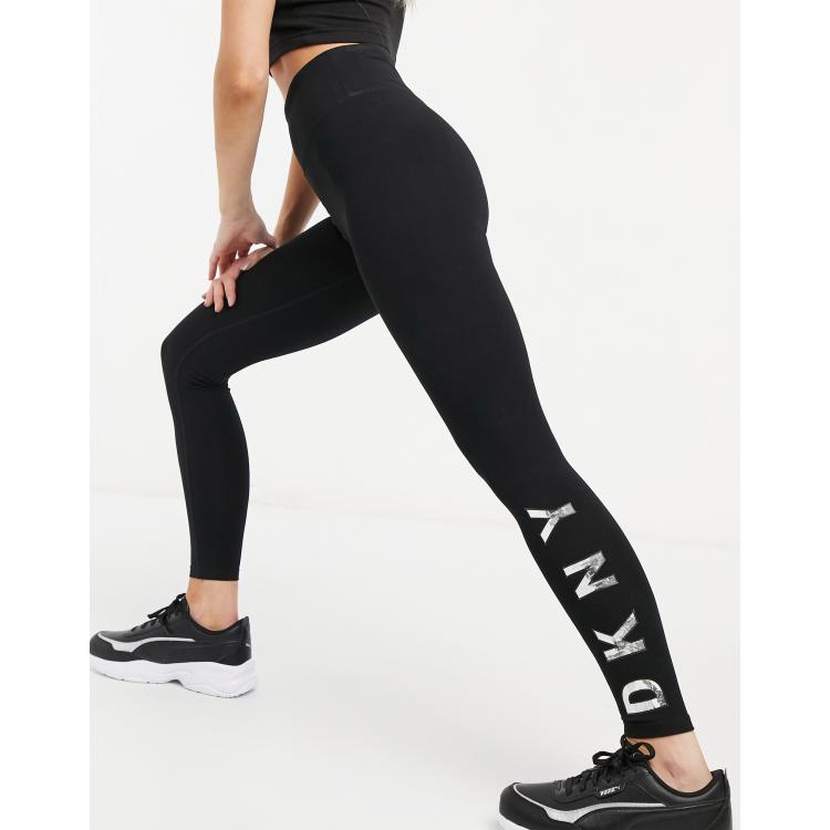 DKNY cityscape logo legging in black