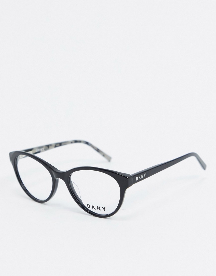 DKNY – Concrete Jungle – Runda glasögon med glas utan styrka-Svart