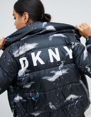 dkny padded coats