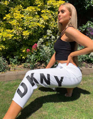 dkny white joggers