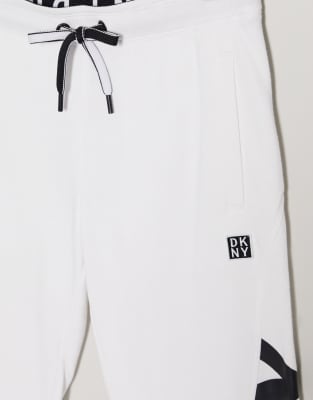 dkny white joggers