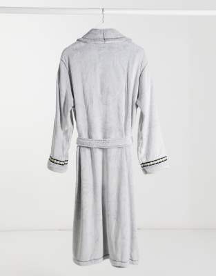 dkny grey dressing gown