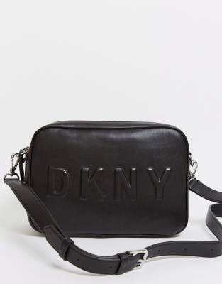 dkny embossed logo bag