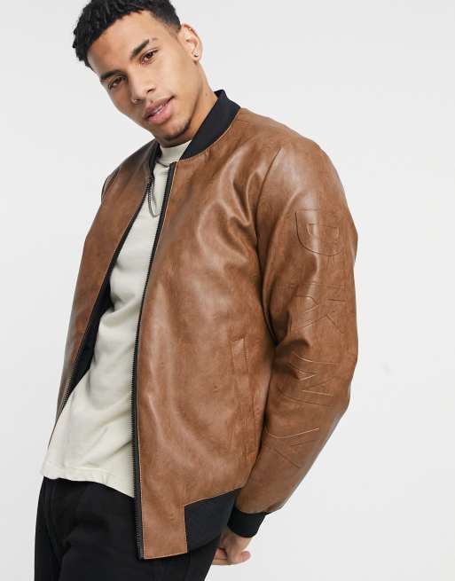 Dkny faux hotsell leather jacket