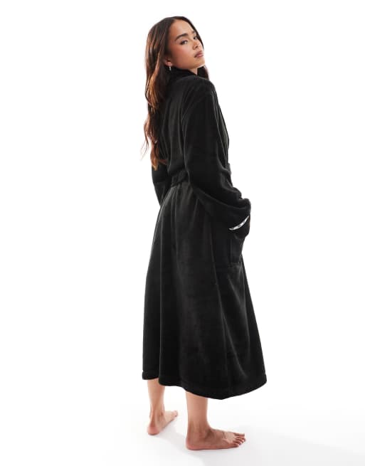 Chenille robe with set in waist sales