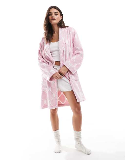 Chenille robe with set in waist hotsell