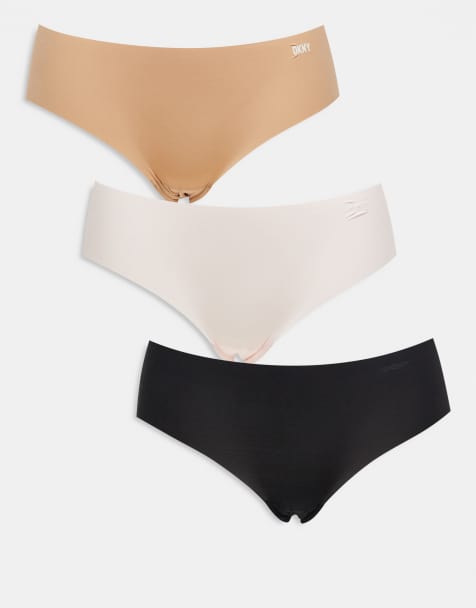 DKNY Hipster brief three pack in black/glow/pearl cream - view 1