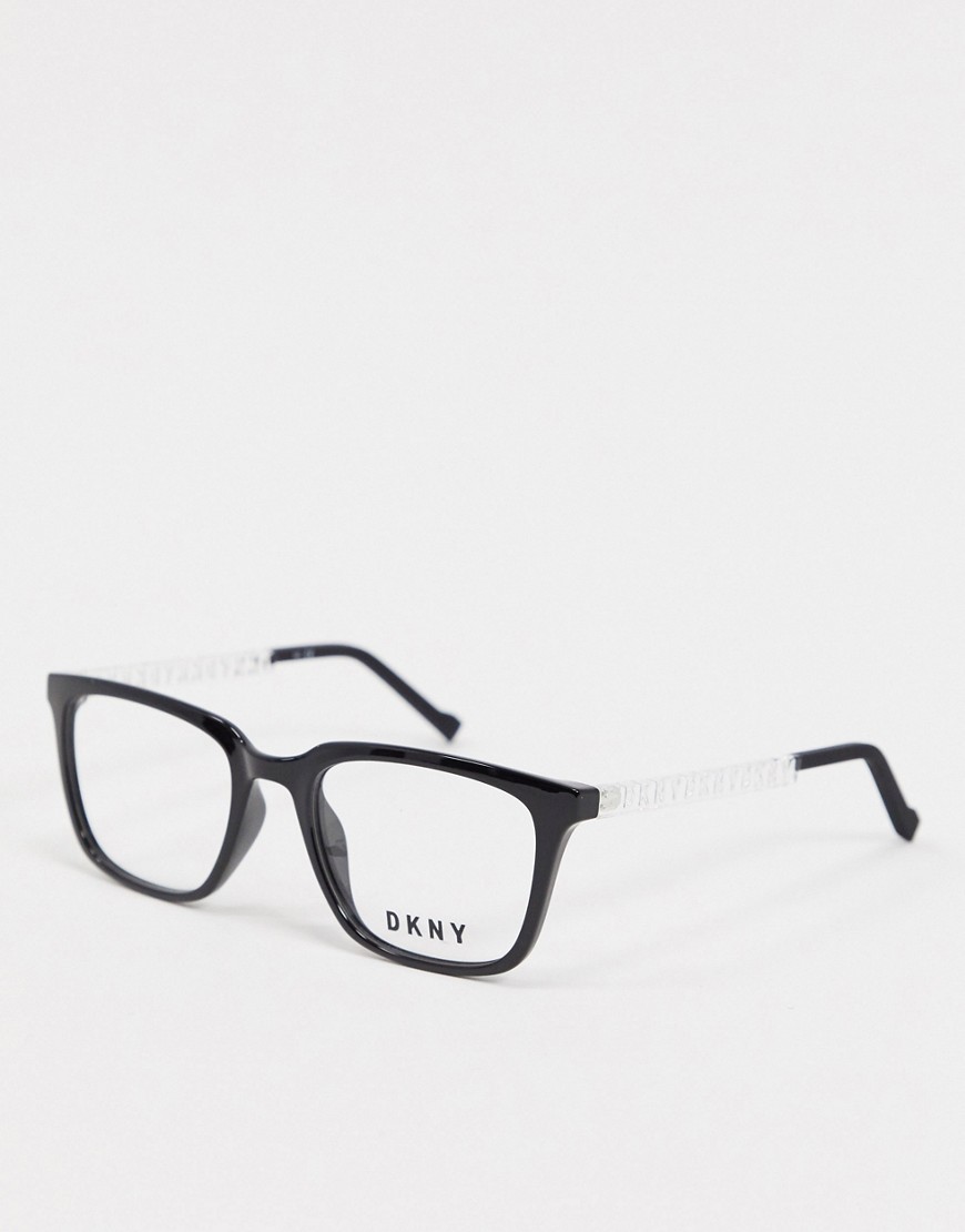 DKNY – In Motion – Fyrkantiga glasögon med demoglas-Svart