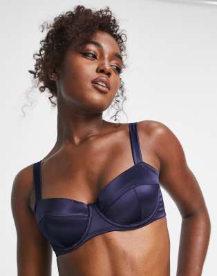 Bouxtique Satine plunge bra, Navy