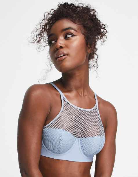 DKNY Intimates lace comfort wireless bra in desert sage