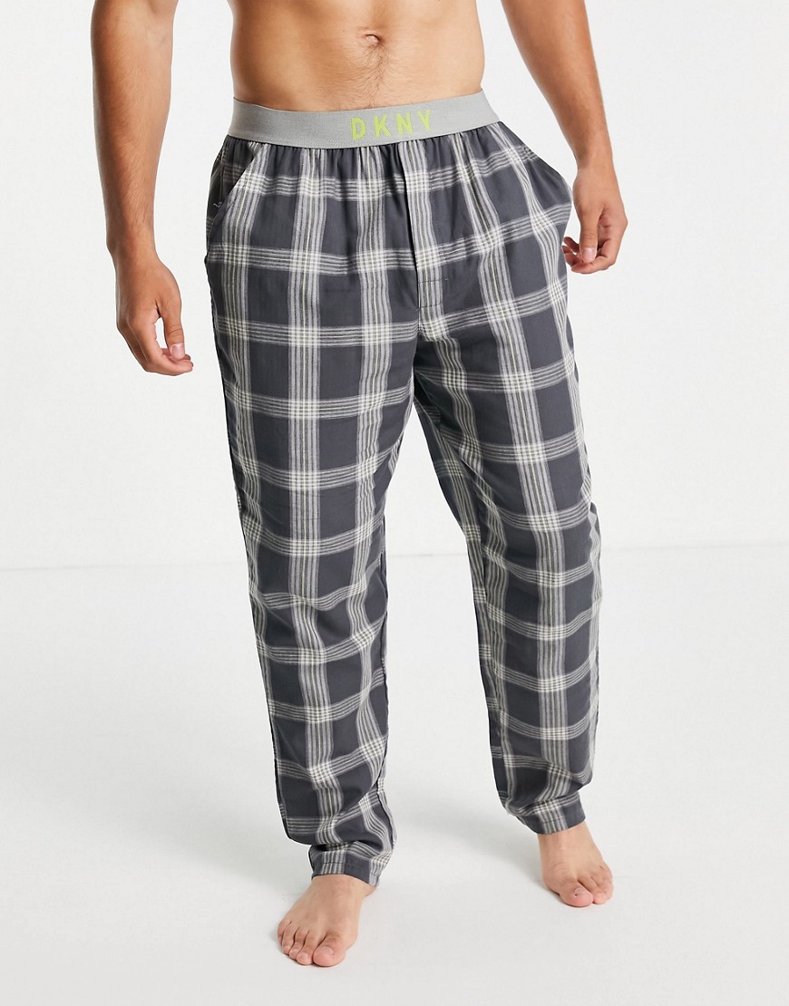 DKNY Jays check lounge pant in grey