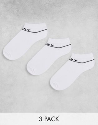 DKNY Jefferson 3 pack trainer liners in white
