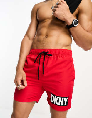 DKNY Kos swim short in red