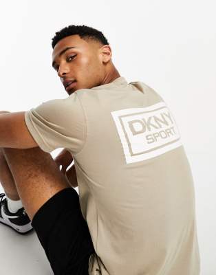 DKNY large logo t-shirt in stone