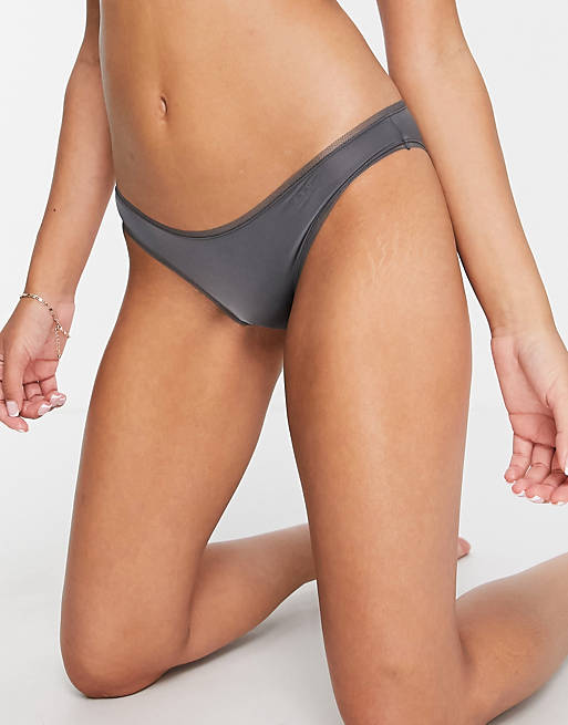 DKNY litewear low rise brief in graphite