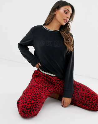 leopard jogger set