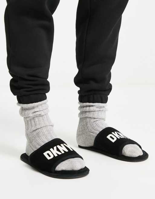 Dkny slides black hot sale