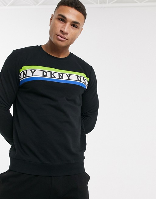 DKNY logo sweatshirt in black