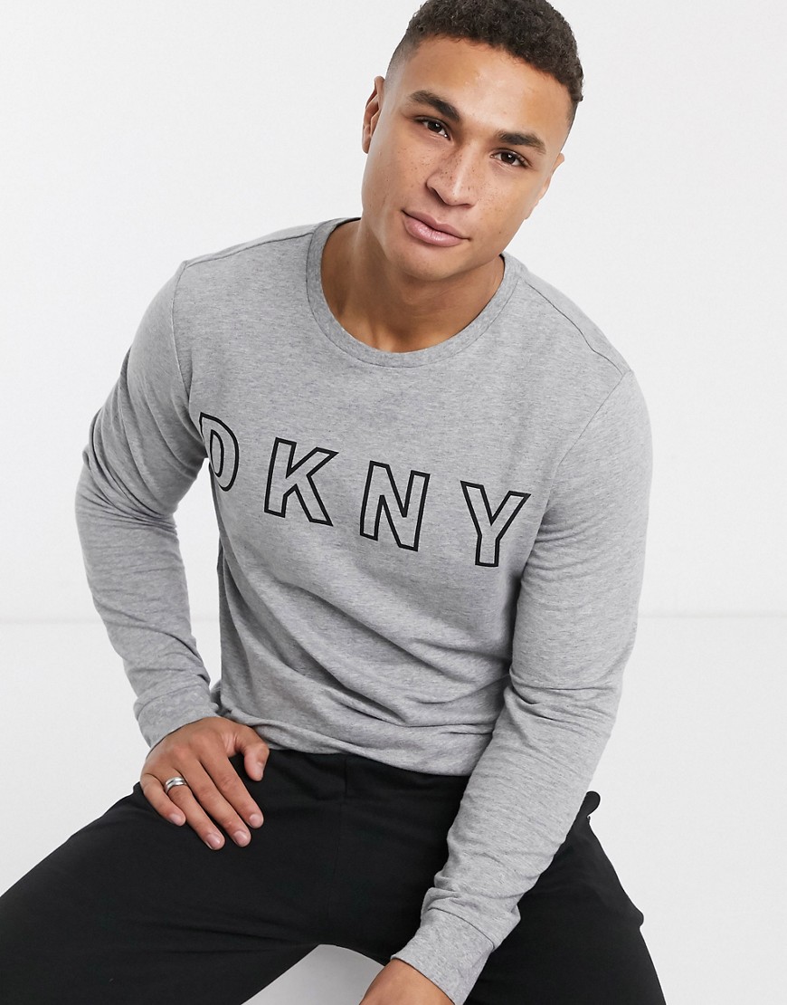 DKNY logo sweatshirt in grey