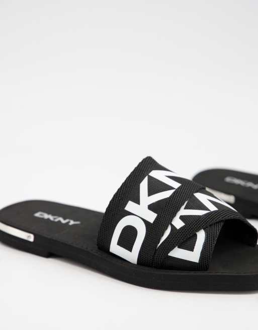 DKNY Signature Flip Flops Size 8 Black - $15 New With Tags - From Tiffany