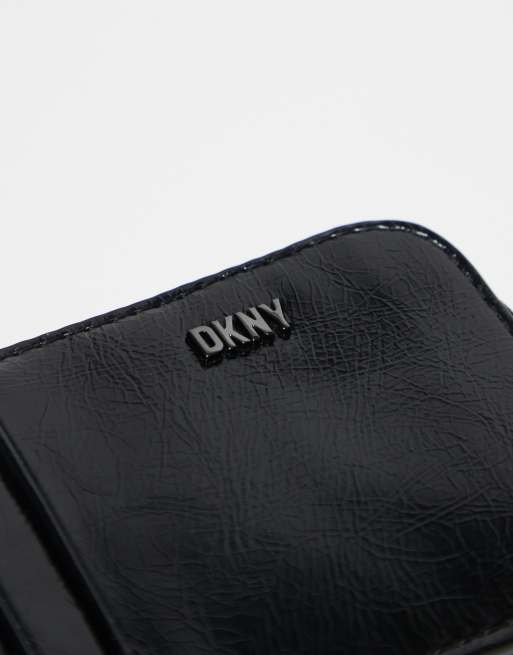DKNY – Lumen – Zapinane na zamek czarne etui na karty, 2 z 4