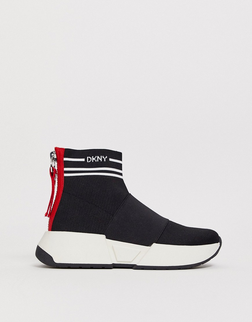DKNY Marini slip on sock trainer-Black