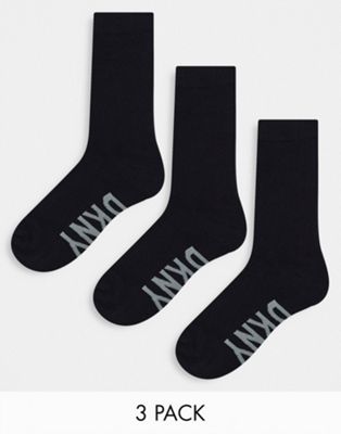 DKNY Mercer 3 pack socks in black