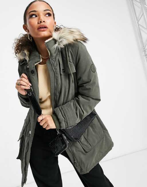 Dkny parka hot sale womens