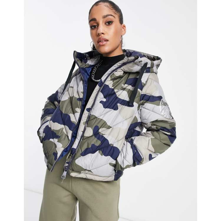 DKNY Packable Jacket in Camo print ASOS