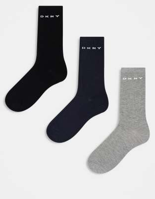 DKNY Paige trew socks in black