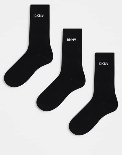 DKNY Paige trew socks in black - view 1