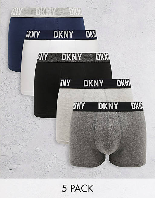 DKNY Portland 5 pack boxers in multi