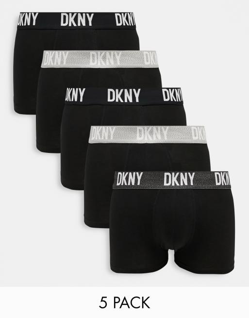DKNY - Portland - Confezione da 5 paia di boxer neri