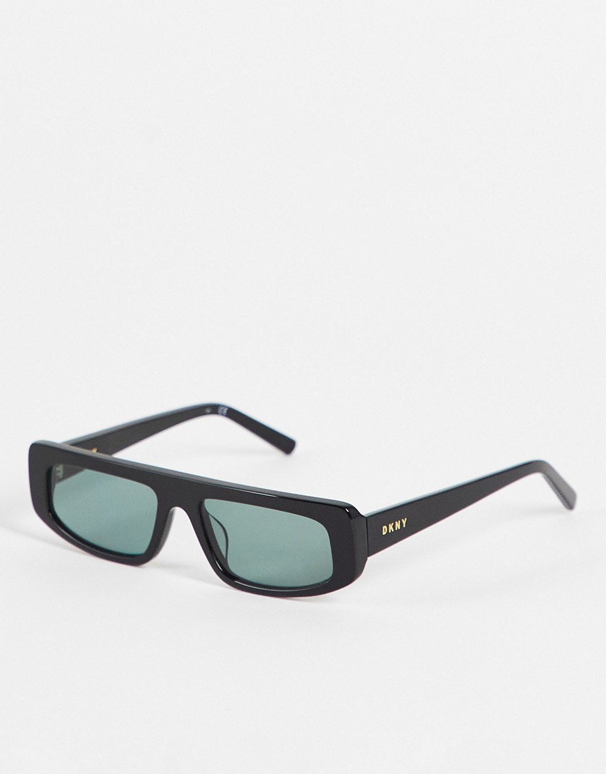 DKNY rectangle sunglasses in black