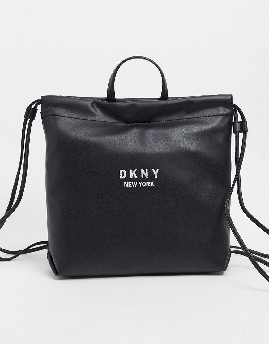 DKNY - rugzak met trekkoord in zwart