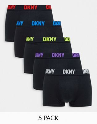 DKNY Scottsdale 5 pack trunks in black