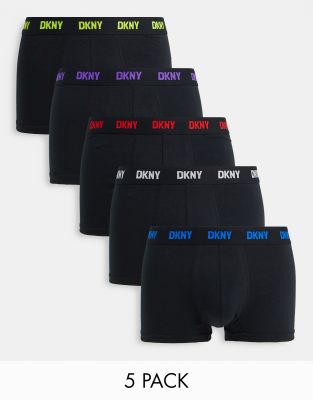 DKNY Men's Boxers with Contrasting Branded Waistband in Breathable