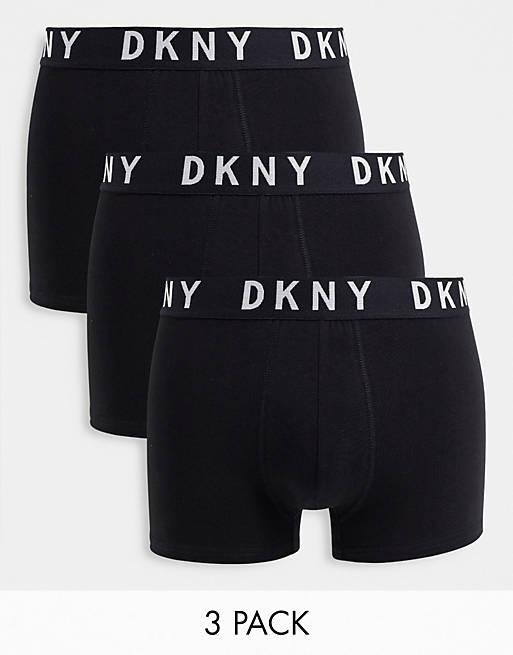DKNY Seattle 3 pack boxers in black | ASOS