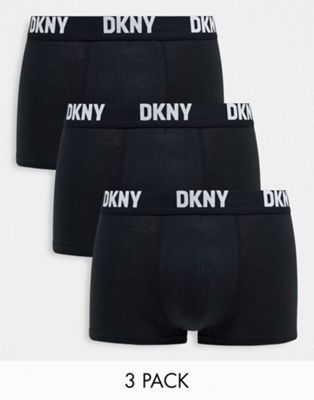 DKNY Seattle 3 pack trunks in black and white