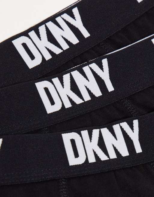 DKNY - Seattle - Set van 3 boxershorts met contrasterende stiksels in zwart, 3 van 4