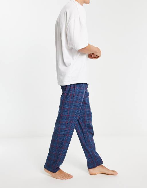 DKNY Senator lounge bottom in navy and red check