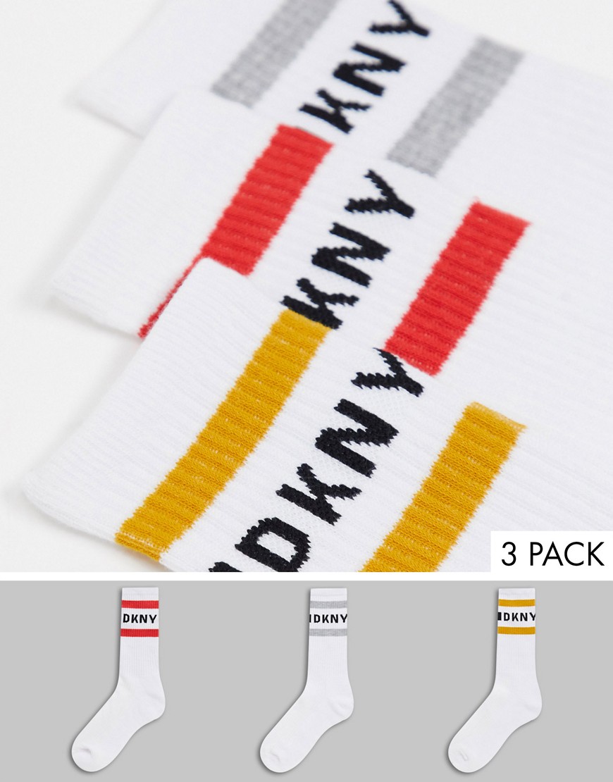 DKNY - Set van 3 paar sportsokken-Wit