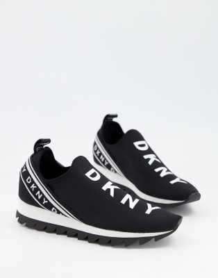 dkny slip on sneakers black